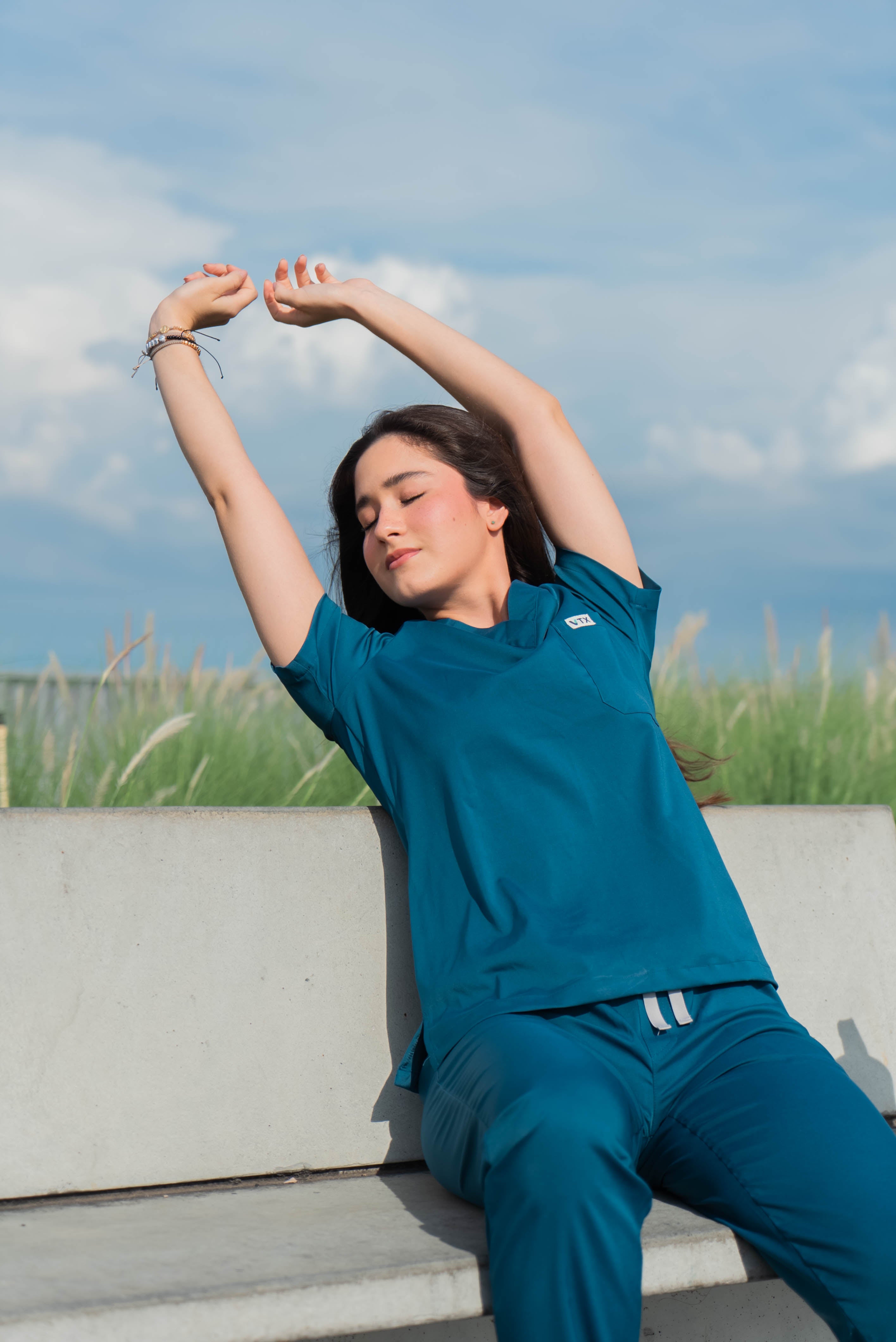 Set Classic Mujer - Azul Petróleo