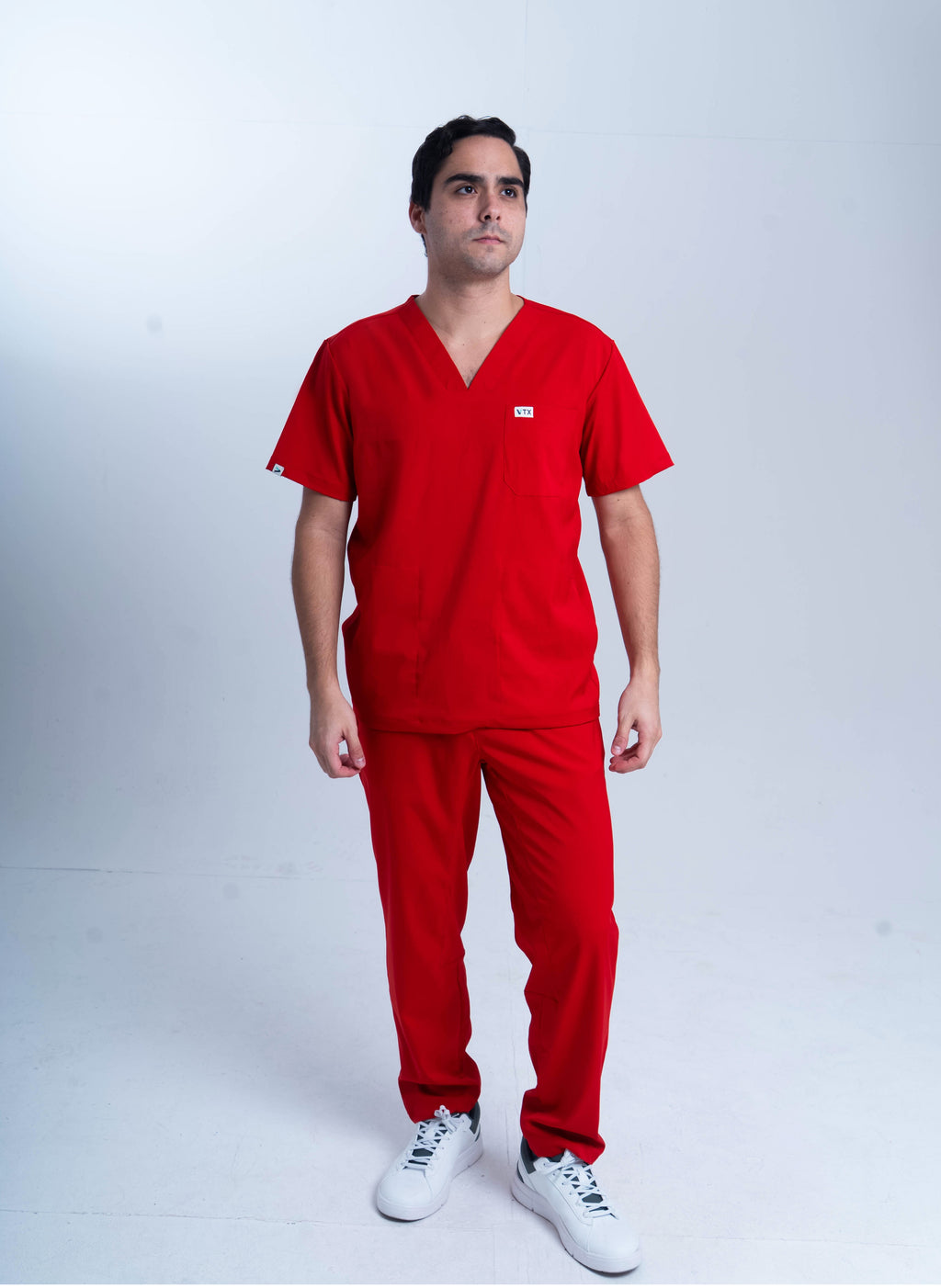 Scrub rojo hombre