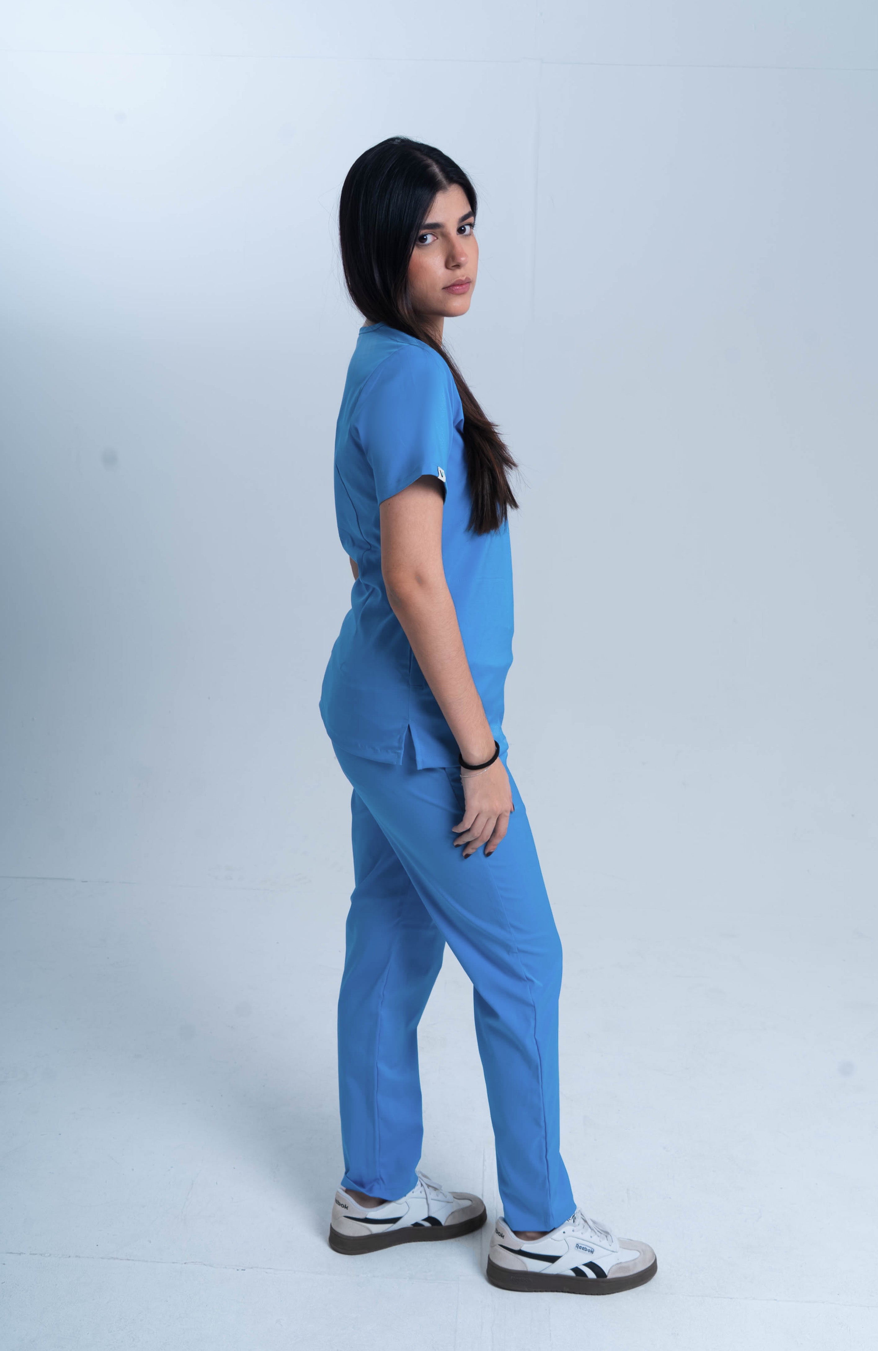 Uniforme médico mujer azul cielo