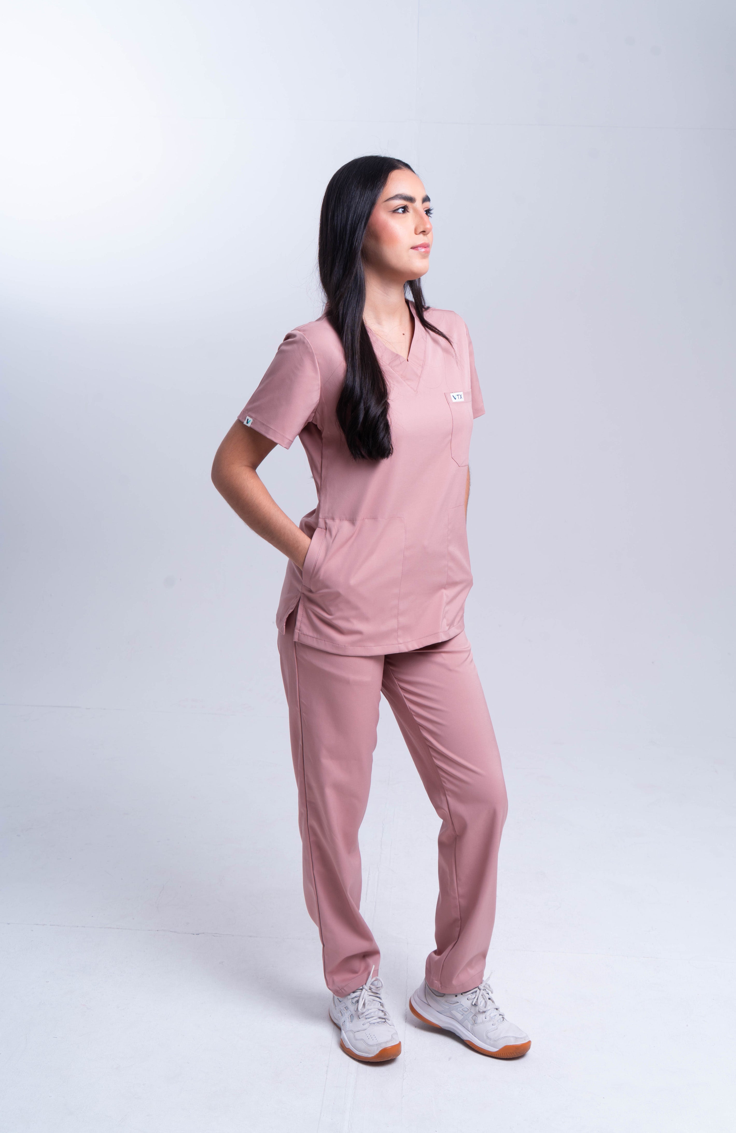 Scrub palo de rosa mujer