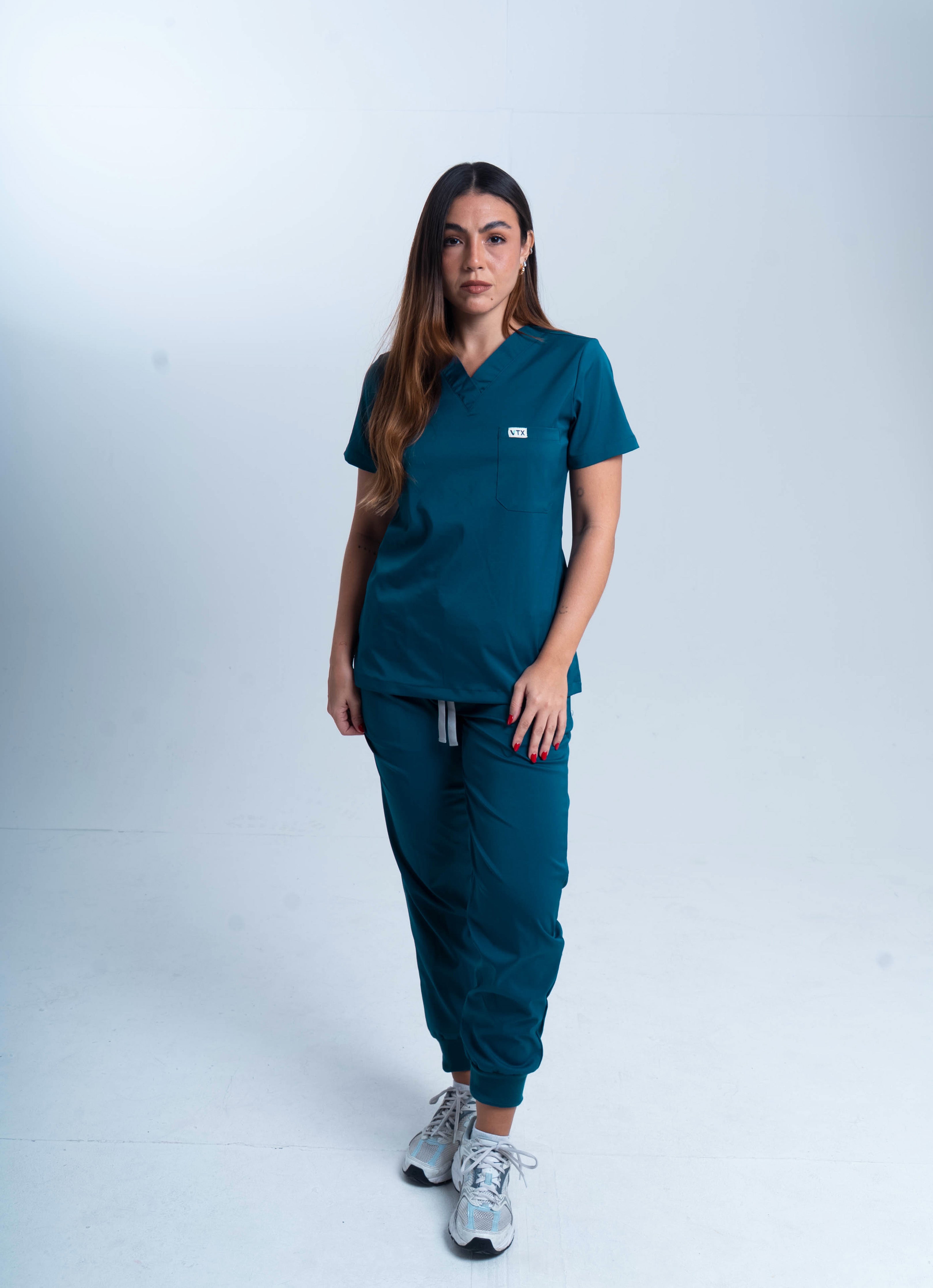 Scrub azul petroleo